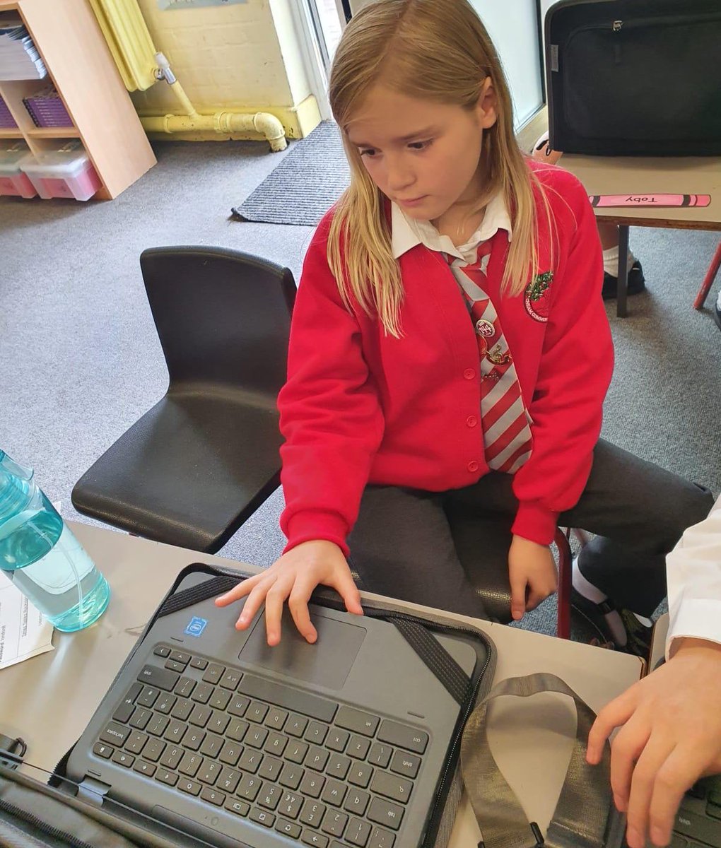 CCJacademy's tweet photo. Children in Y3 &amp; 4 were excited to receive their own Chromebook this week, as part of the @LEOacademies 1:1 Programme. Don’t forget we are holding a virtual parent meeting on Wednesday 9th September at 9am &amp; 6pm. Come &amp; join us to see how we use Chromebooks to support learning. https://t.co/cMPrUTiGwH