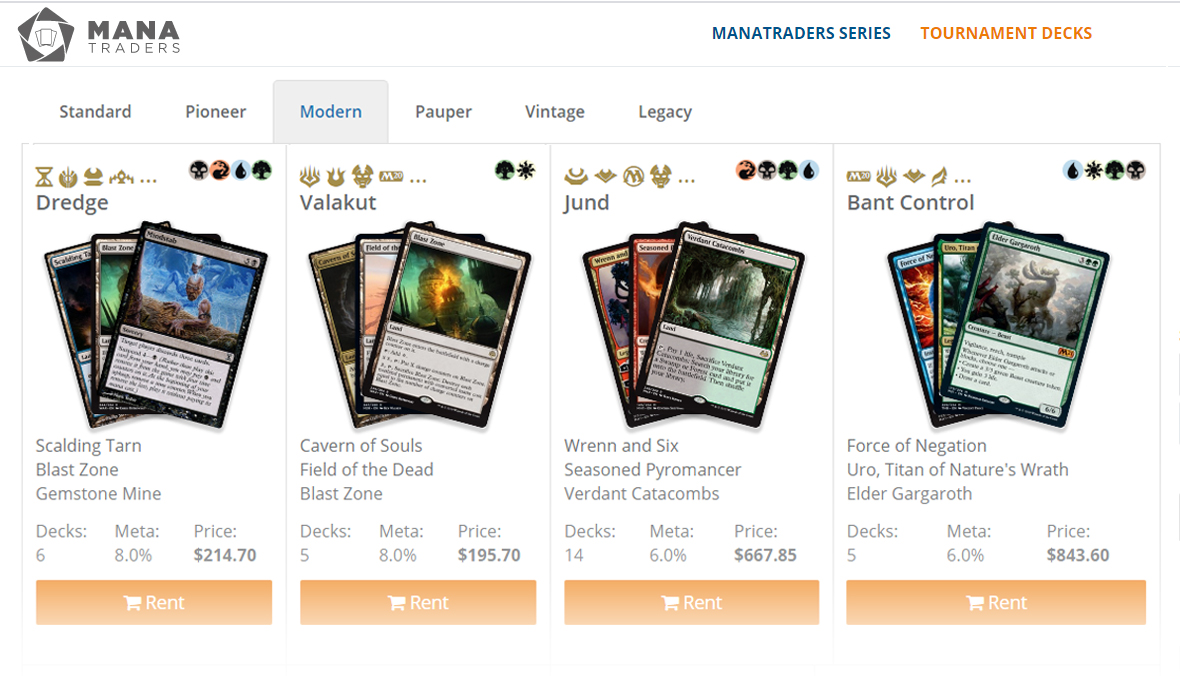 Mana_traders's tweet photo. Need some deck ideas for this month's Modern Series?
Check some of the Tier1 decks, available for rent on:
https://t.co/eFXfgv9dfq
#manatraders #moderndecks #mtgo #mtgdecks https://t.co/EmTd5DkbAM