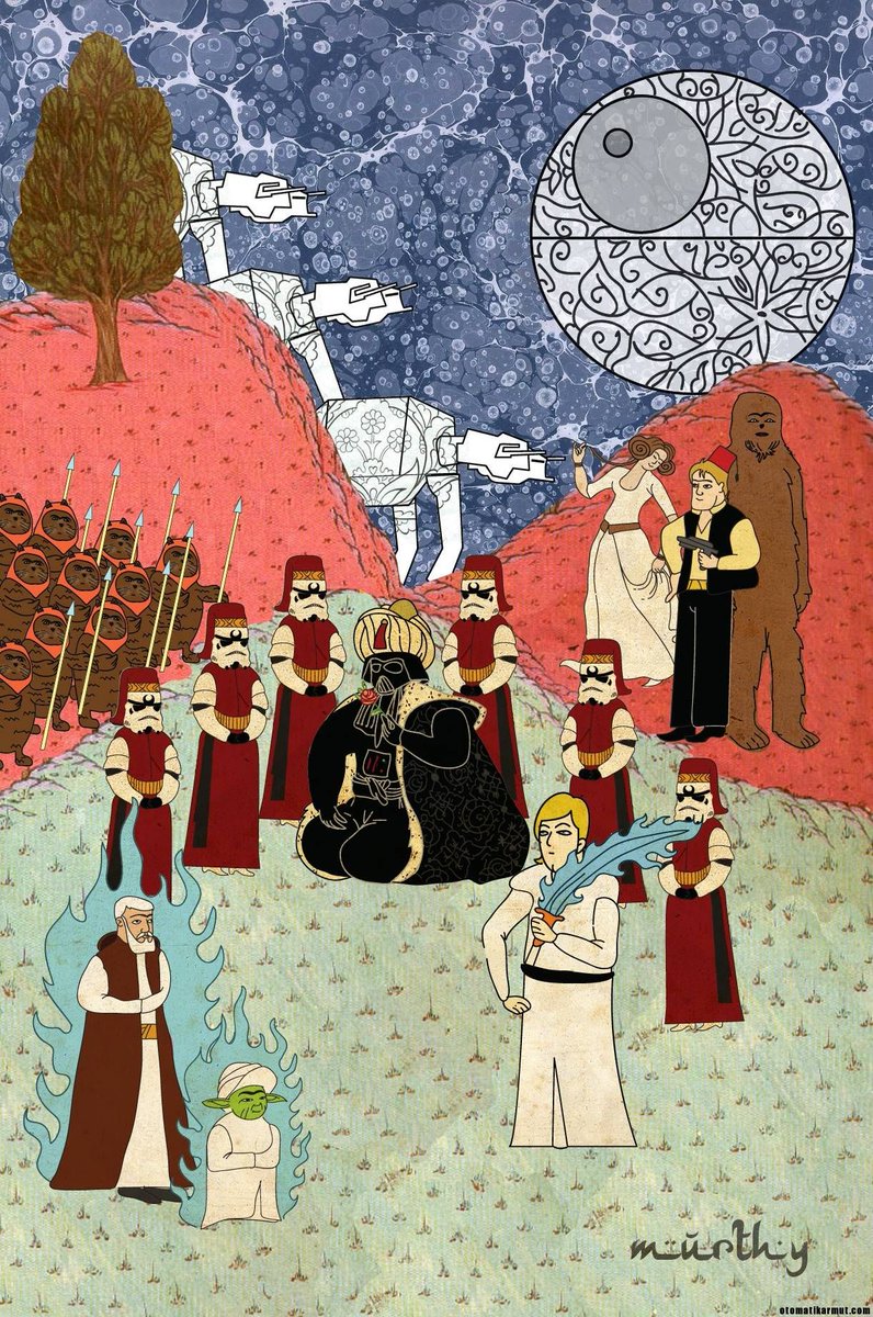 Star Wars, Return of the Jediin Ottoman  #miniature style by Murat Palta