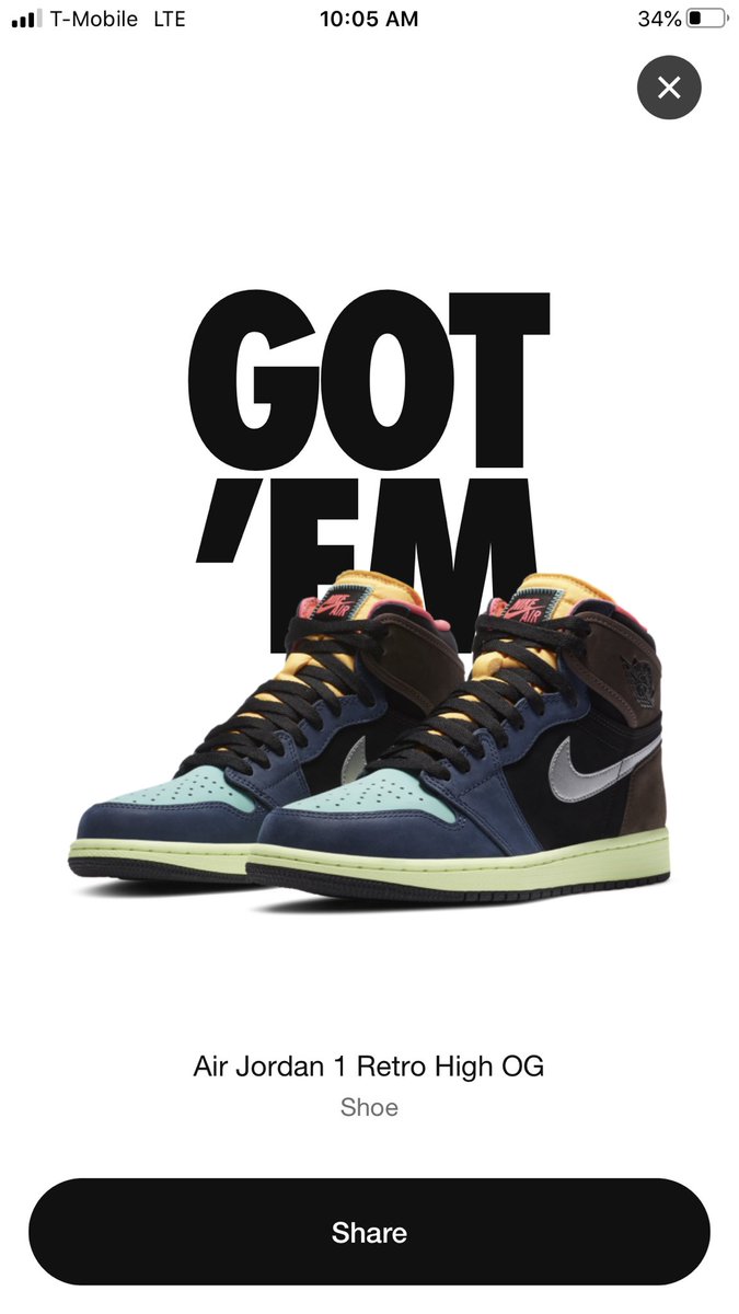 steverush2323's tweet photo. 🔥🔥Finally a W on the SNKRS app. I have taken more L’s then the Dallas Cowboys in December. #SNKRS #StillHateIt #StillThinkTheAppNeedsToBeFixed #FuckSneakerBots https://t.co/5d8EZFcMCz