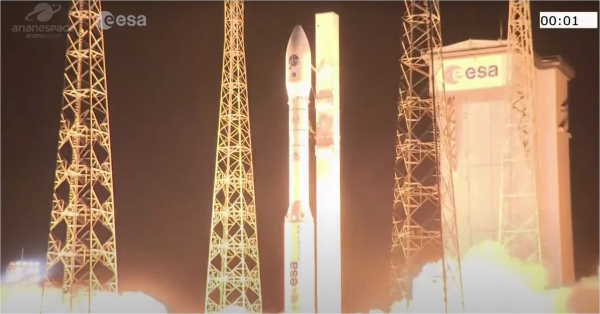 A few kilos of electronics made in DELTATEC propelled to the stars #esail #vega #launch #VV16 #SSMS #eSAIL <a href="/esa/">European Space Agency</a> 
deltatec.be/company/news/2…