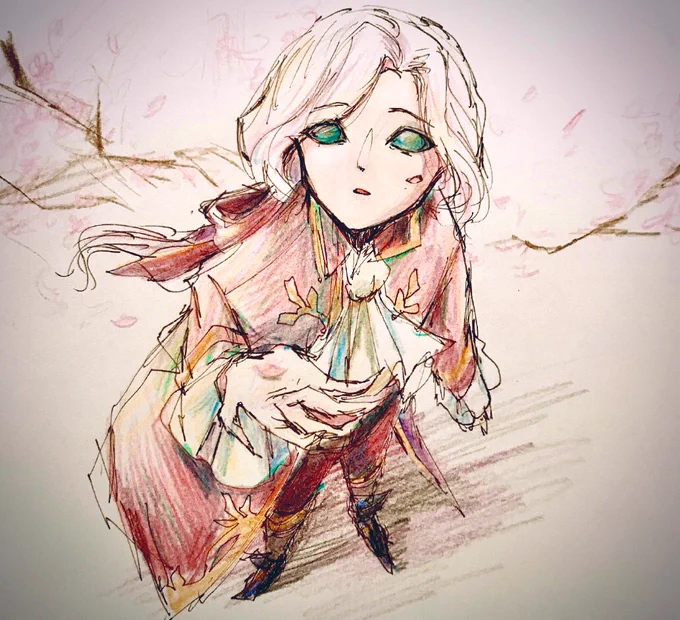 季節離れですみません!笑

潭の影ジョゼフを色鉛筆で描きました!o(≧ꇴ≦*)o✨? 