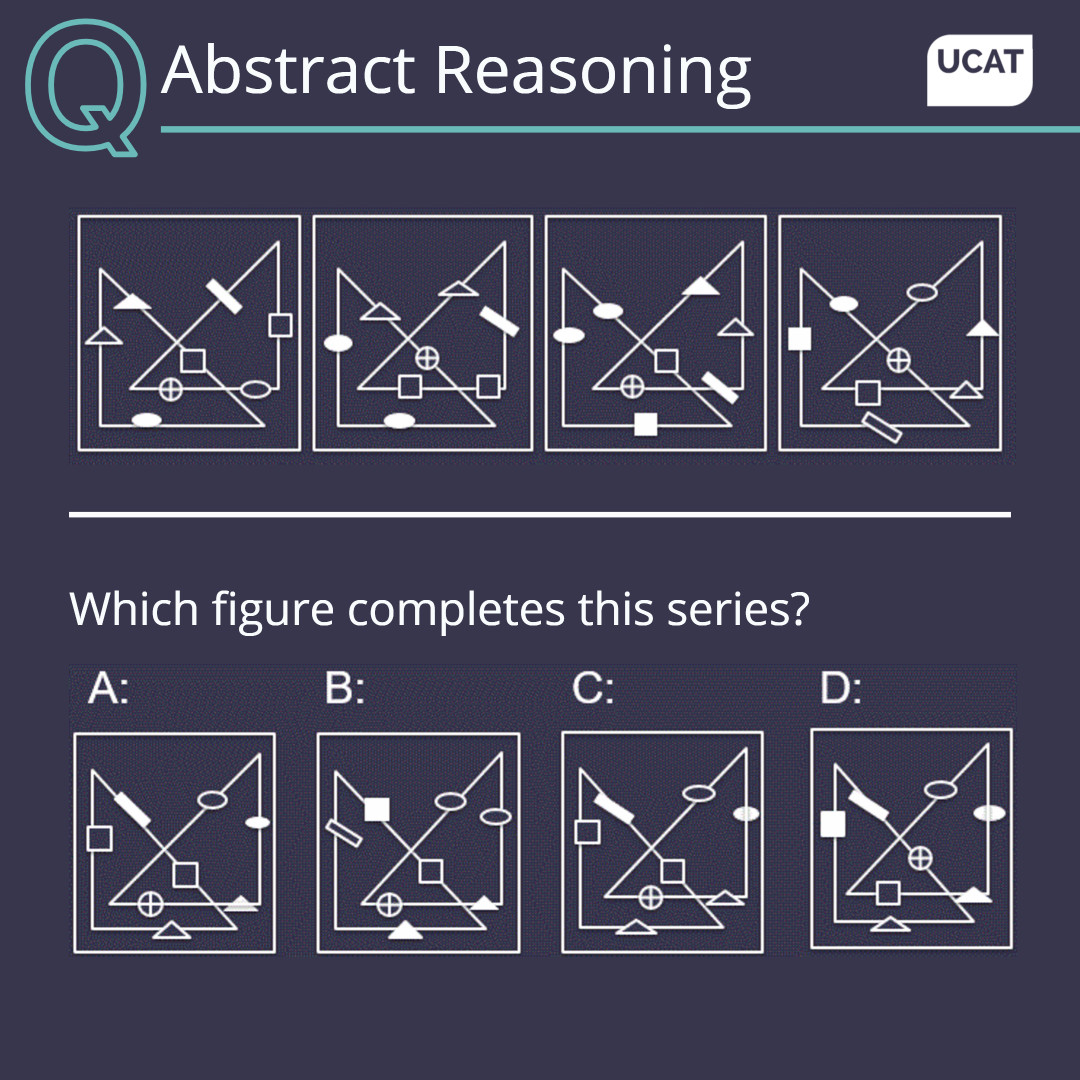 UCATofficial's tweet image. Here&apos;s today&apos;s new question on Abstract Reasoning  to help your #ucatprep - you&apos;ve got until tomorrow to tackle this one

  #abstractreasoning