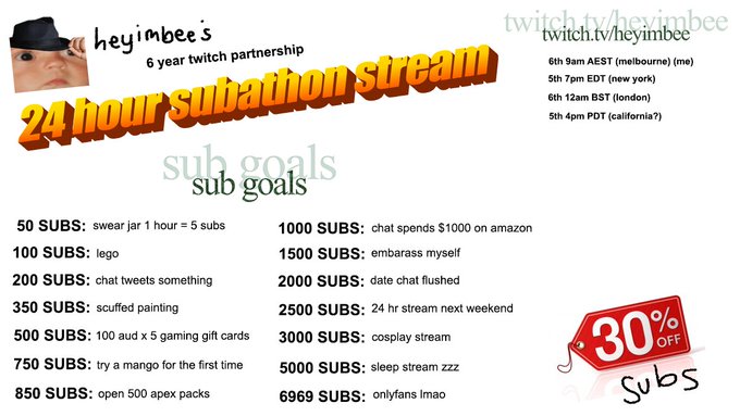THIS TIME TOMORROW I AM STARTING 24 HOUR SUBATHON STREAM, IF YOU LIKE THIS TWEET IT MEANS YOU WILL COME<a href="/tag/apexlegends"class="tags"><span>#apexlegends</span></a>