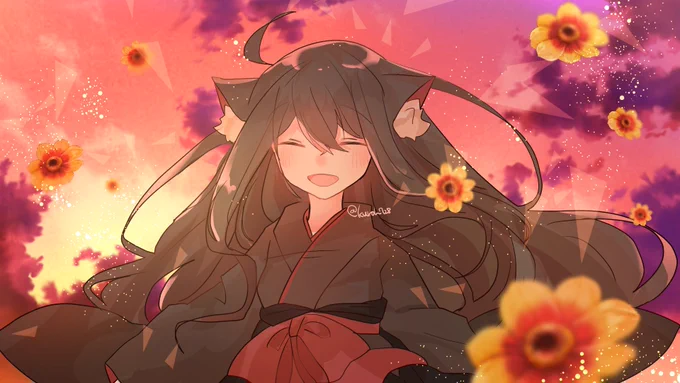 毎年自分の誕生日にイラスト上げてるので今年も☺️たくさんのお祝いありがとうございます! 
