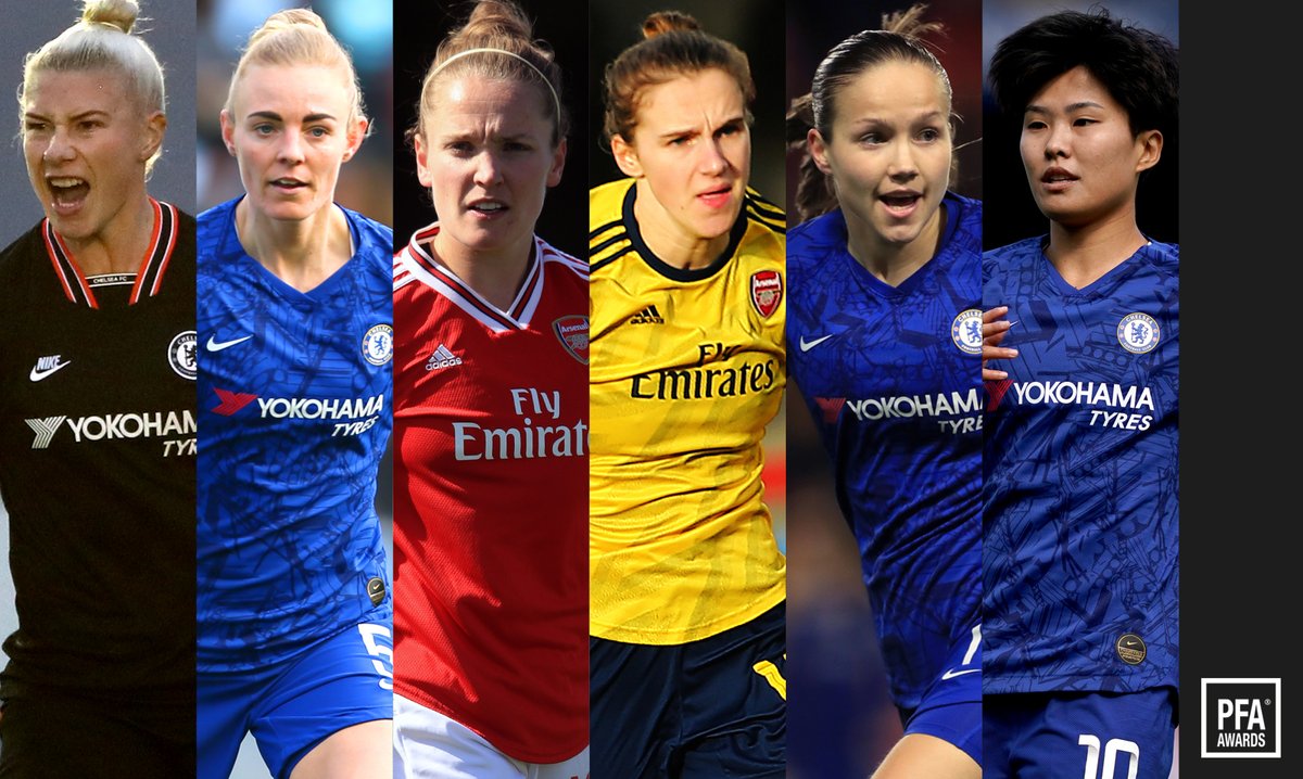 PFA's tweet photo. The nominees for the PFA Players’ Player of the Year!

🏴󠁧󠁢󠁥󠁮󠁧󠁿 @Bethany_Eng15
🏴󠁧󠁢󠁷󠁬󠁳󠁿 @sophieingle01
🏴󠁧󠁢󠁳󠁣󠁴󠁿 Kim Little
🇳🇱 @viviannemiedema
🇳🇴 @Guro_Reiten
🇰🇷 @jsy0341

#PFAawards #POTY https://t.co/NEFnqBjJMI
