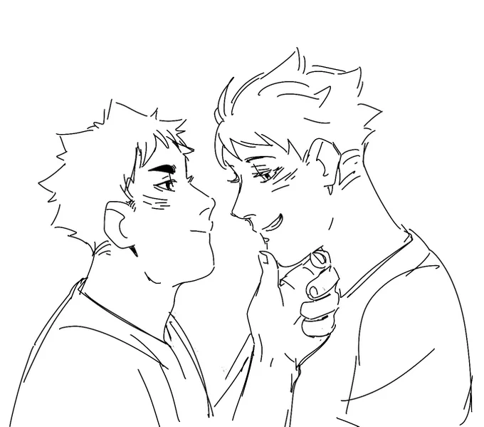 guess i'm just doodling iwaoi to self-soothe tonight 
