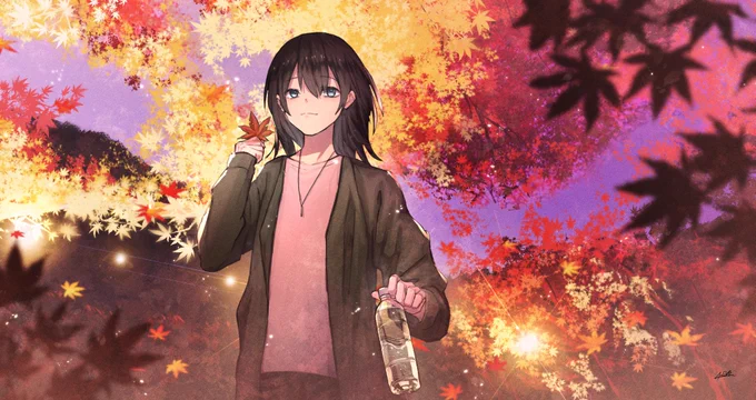 夕紅葉 