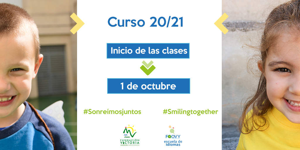 esc_idiomasfv's tweet photo. 📢El 1 de octubre volvemos con nuestras actividades a los colegios de @fvictoria_es 📚
¡Os esperamos!
#Sonreímosjuntos #Smilingtogether😄 #Colegiosdiocesanos https://t.co/Cj6u46FdVk