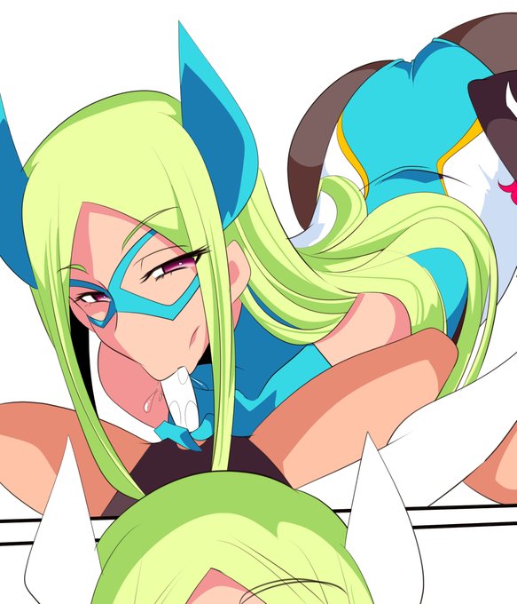 バットガールのフェラ顔です^^
It's Batgirl's blowjob face. 