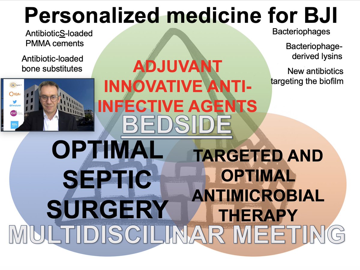 FerryLyon's tweet photo. Personalized medicine for #boneinfection: start with strong bedside medicosurgical management to develop the top of the pyramid ➡️ adjuvant therapies such as #bacteriophages! First talk via #zoom for me, during the national Swiss #ssisshh Congress! Thanks! https://t.co/ZGPqUuendK https://t.co/vm2S78DjIH