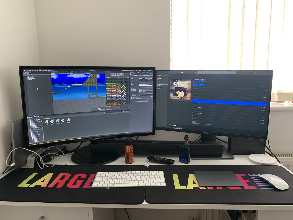 IndyHollowGames's tweet photo. New office setup #gamedev #indygamedev #indygaming #gamedevelopment #gamedeveloper #indydeveloper #indygamer https://t.co/BSMQXABWdA