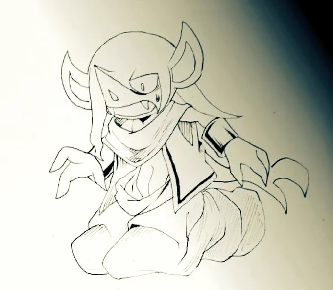 【落書き】ポケモンになるトラップをふんでしまった元人間のギモー 