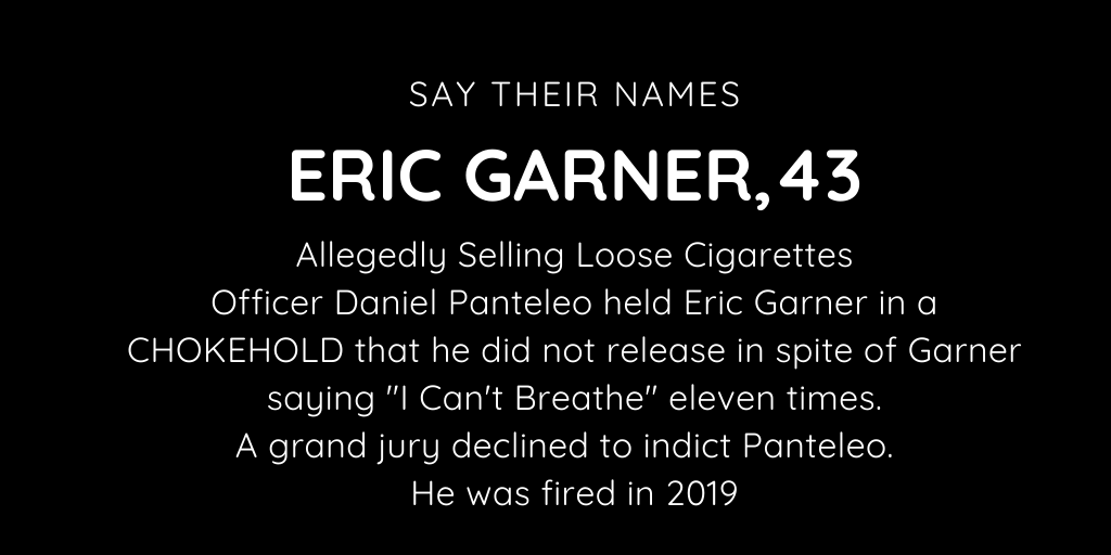 WIODI1's tweet photo. #BLM
#EricGarner
#DanielPaneteleo
#ChokeHold
#NotIndicted
#Fired2019
#ICantBreathe
#ElevenTimes https://t.co/Yo0qEbkjRK