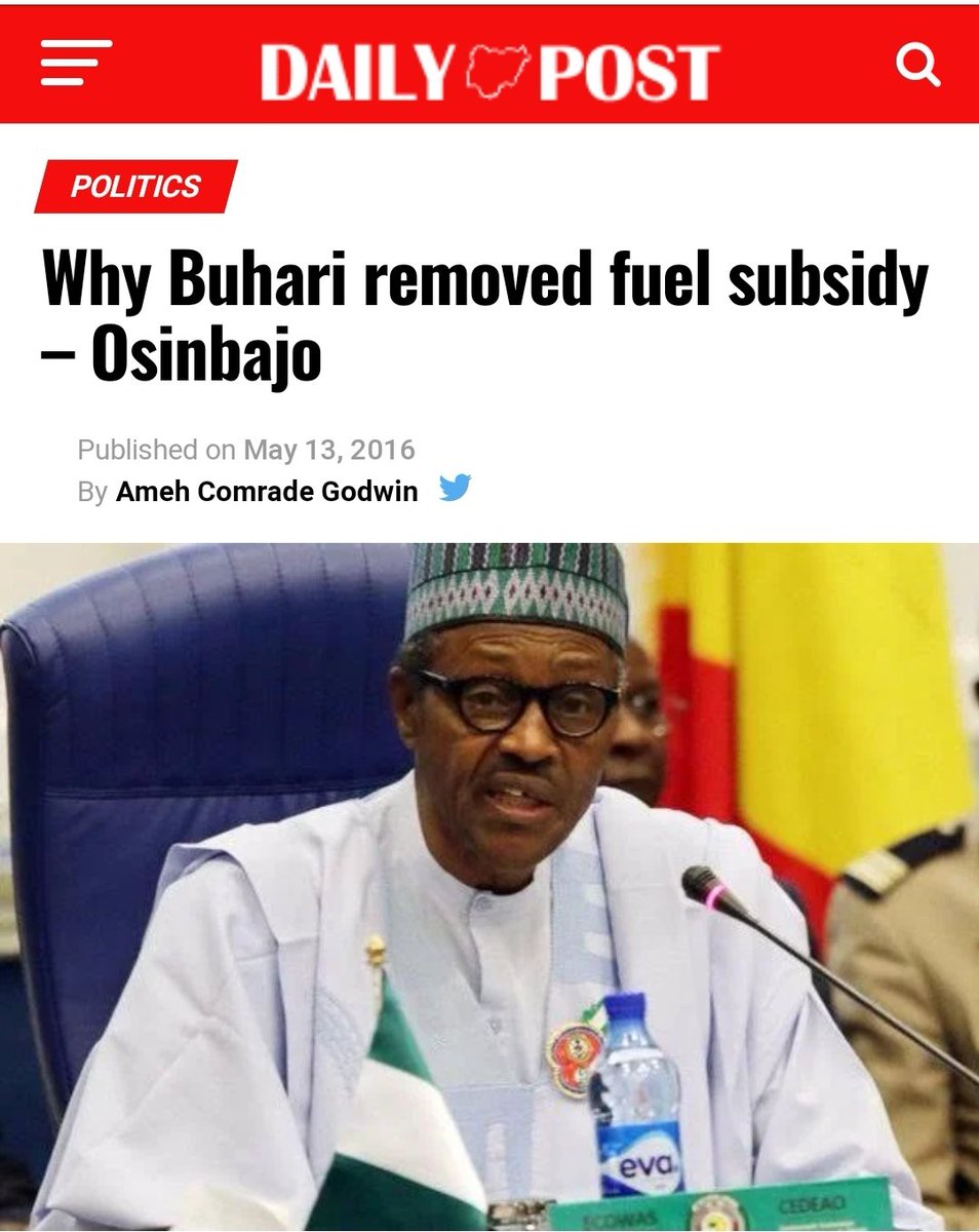 Before Buhari was inaugurated in 2015 I tweeted that fuel subsidy should be removed in his first 100 days. He said he did in 2016 and it was a lie. Today he is saying same thing and increasing price. Still a lie #BuhariDeceit https://twitter.com/AishaYesufu/status/602827462179950592?s=19