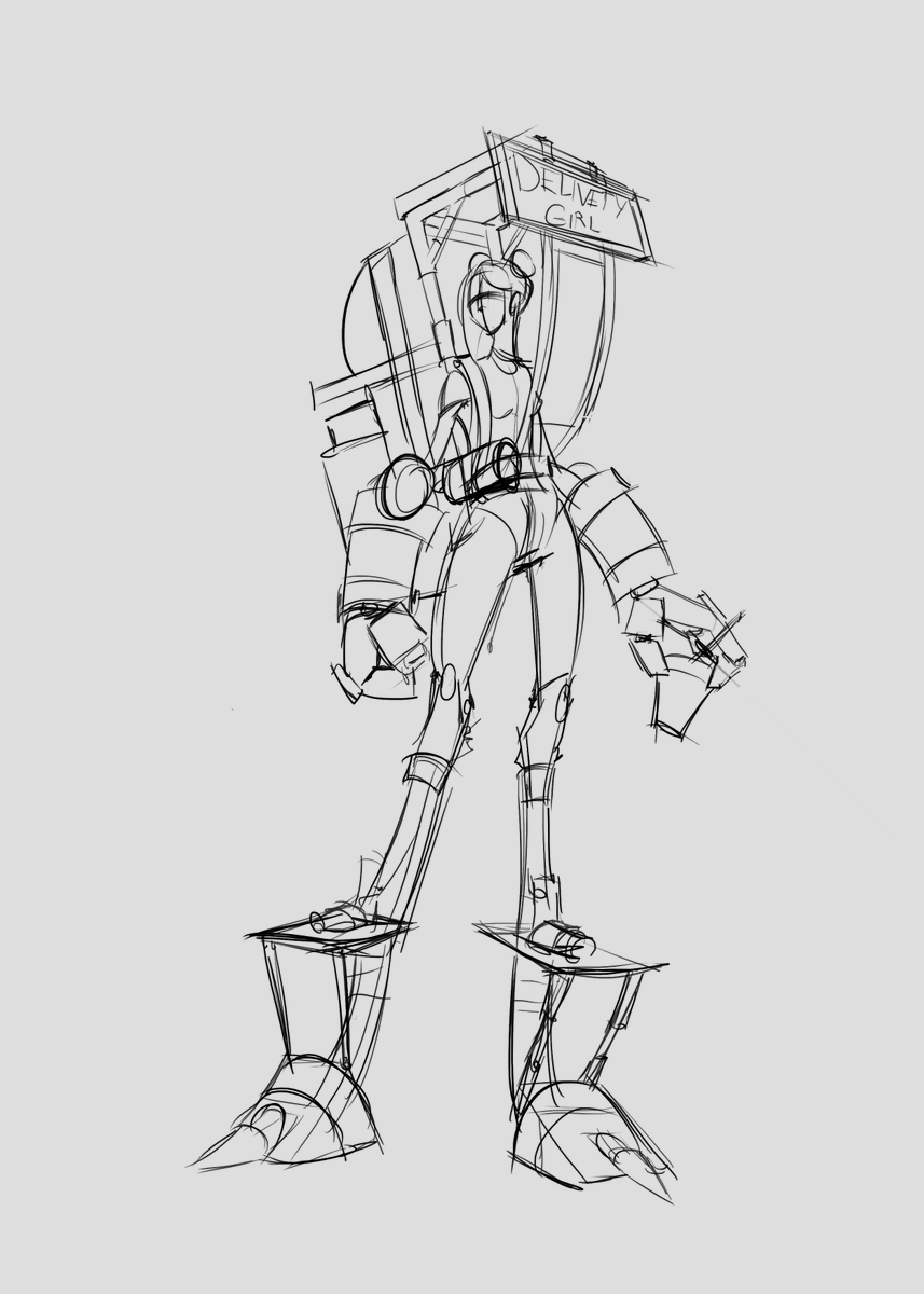 Sento_Coart's tweet photo. concept "delivery girl #concept #conceptart #characterdesign #draw
#lineart #sentocoart #drawing #sketch
#art #arte #ilustration https://t.co/ymaEYkBdOK