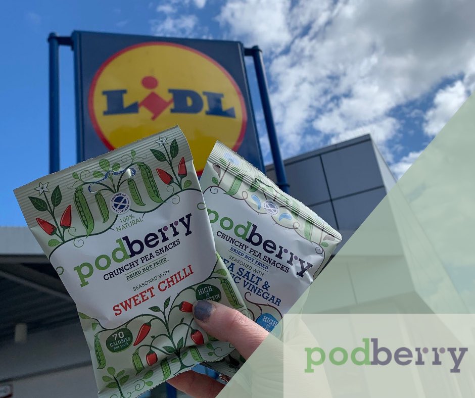 eatpodberry's tweet photo. Exciting News! 

Podberry is now in LIDL for the Scottish food and drink fortnight 🌱🌱

#scotfoodfort20 #ScotFoodFort20 #eatpodberry #1ofyour5aday #vegan #healthylifestyle #snacktime https://t.co/i7exwrJy2f
