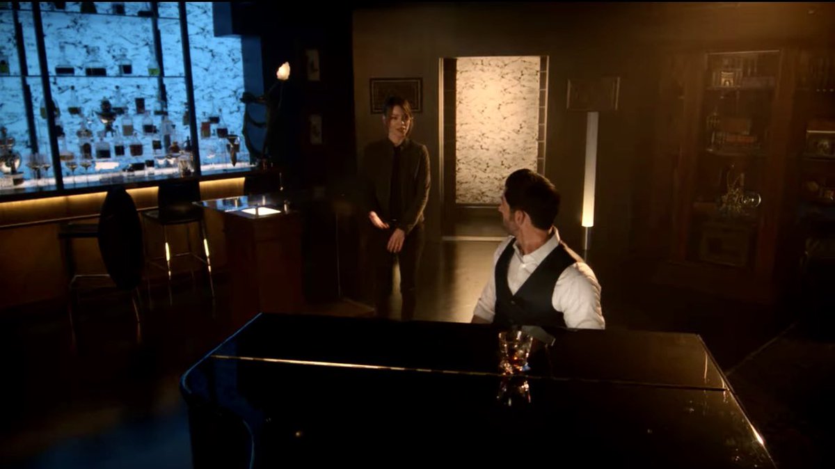 505: Lucifer and Chloe at the piano - deep blue again #LuciferSeason5    #Deckerstar  