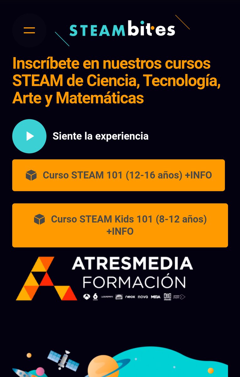 david_ciencia's tweet photo. Arrancamos una nueva aventura. De la mano de @atresFormacion y con el apoyo de @tecnopole lanzamos una plataforma de extraescolares y cursos online https://t.co/m6rLgT85vR

Agradezco infinito difusión y vuestro feedback. https://t.co/sm8S4mCmFp