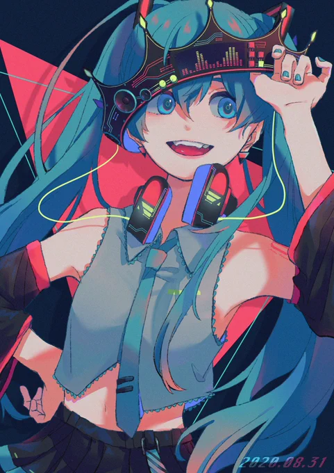 大遅刻だけどおめでとう❣️
#初音ミク誕生祭2020 
#初音ミク 