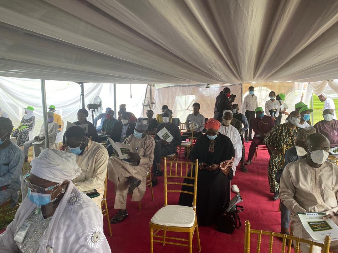 PharmAccessNIG's tweet photo. Happening now! The Executive Governor of @followKWSG @RealAARahman Launch the State led Mandatory Health Insurance Scheme @KwaraCare. https://t.co/0yZvhfMll5