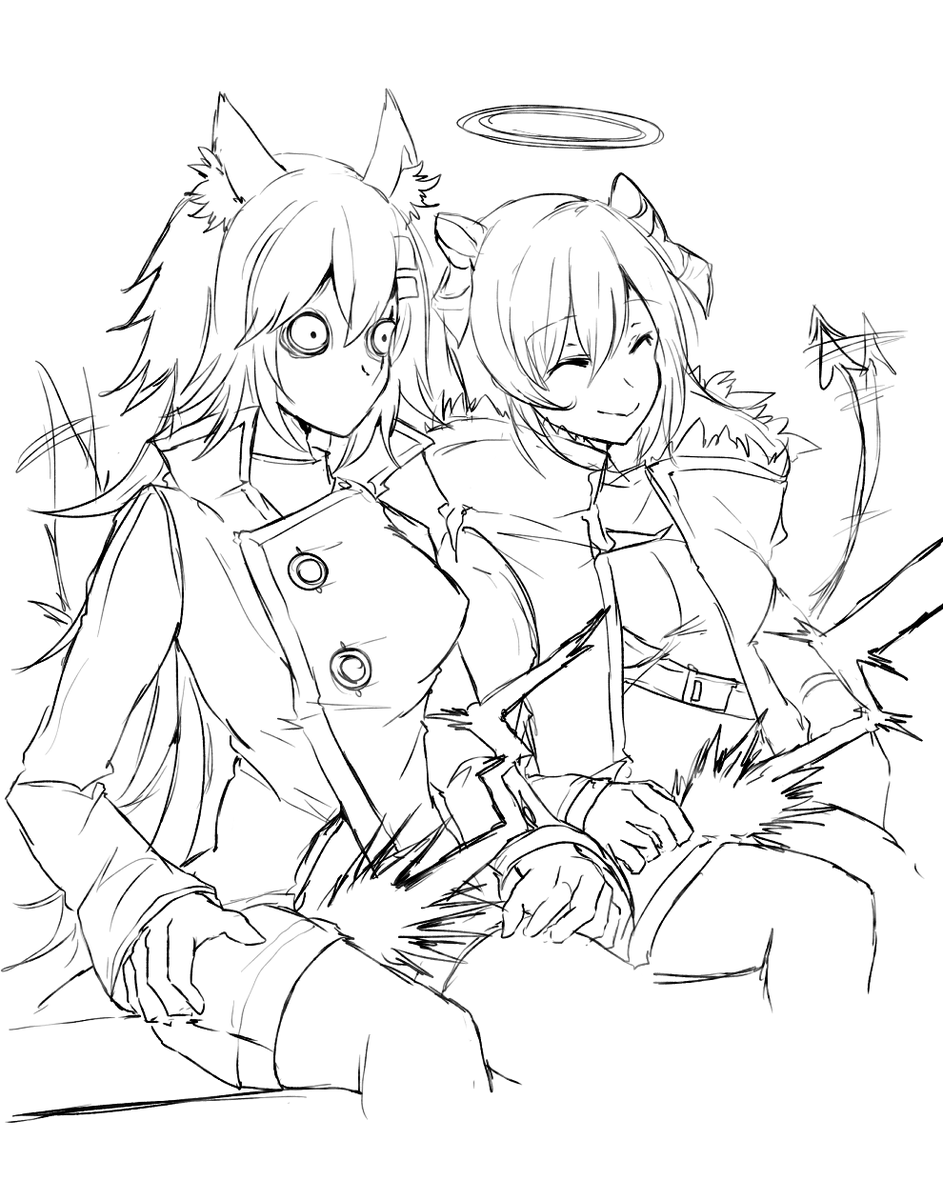 rkgk えちえちサキュバスエクシアちゃん、くっころ女騎士テキサスちゃん(+おまけ) 