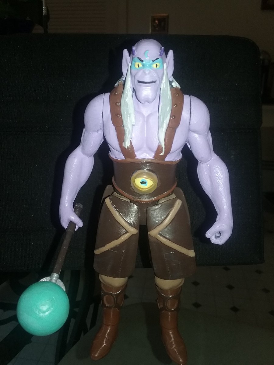 DrakovKinski's tweet photo. And finally #alluro I think he came out the #best #3Dprinted #thundercats #lunataks #80scartoon #actionfigures #ampainting https://t.co/J3qSmfpOZb