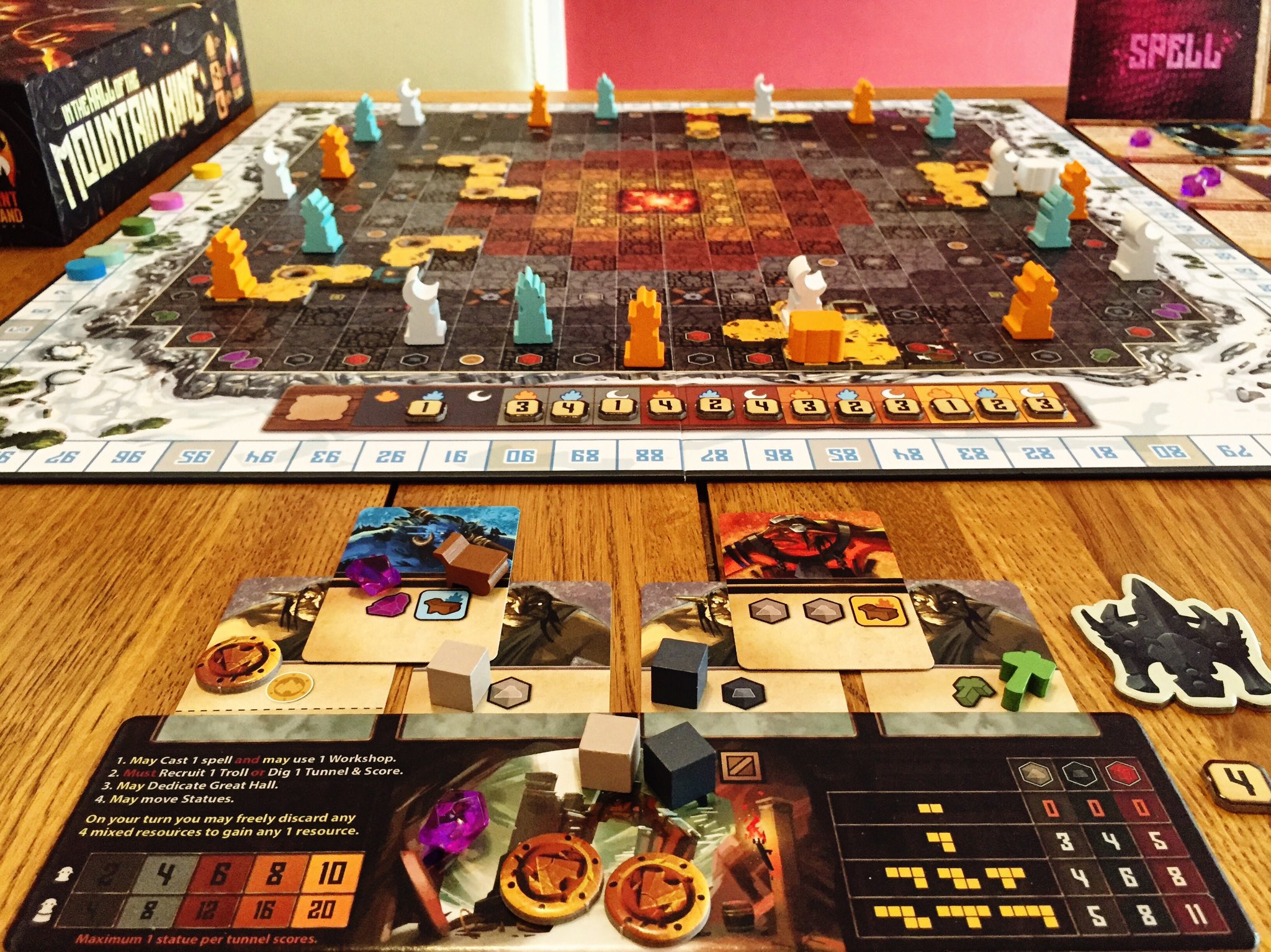 Bury Board Games na Twitteru: "🏆GAME OF THE MONTH!🏆 For me, In The Hall Of  The Mountain King by @burntislandgm takes the gong. It's a cracking  pick-up-and-deliver game all about trolls, statues,