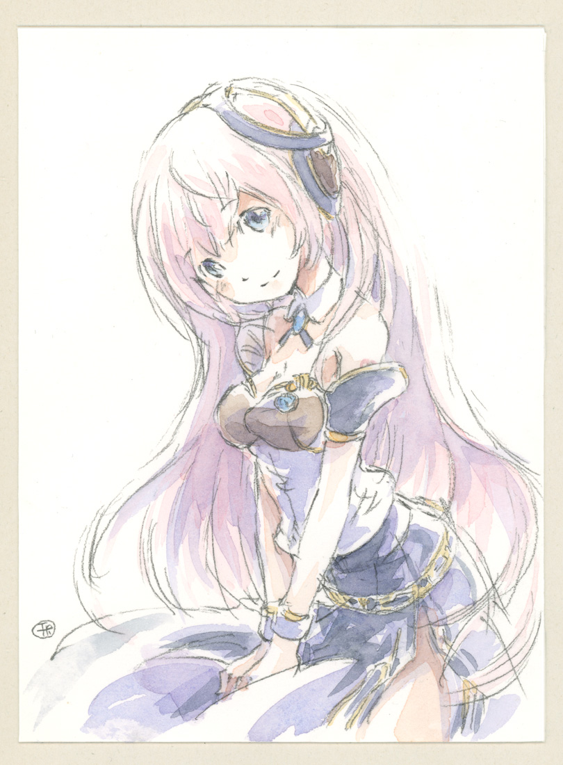 巡音ルカ 「V4Xルカさんを昨日描いたMEIKOさんと似た雰囲気で描きました!
絵の調子が大」|エポキシパテのイラスト