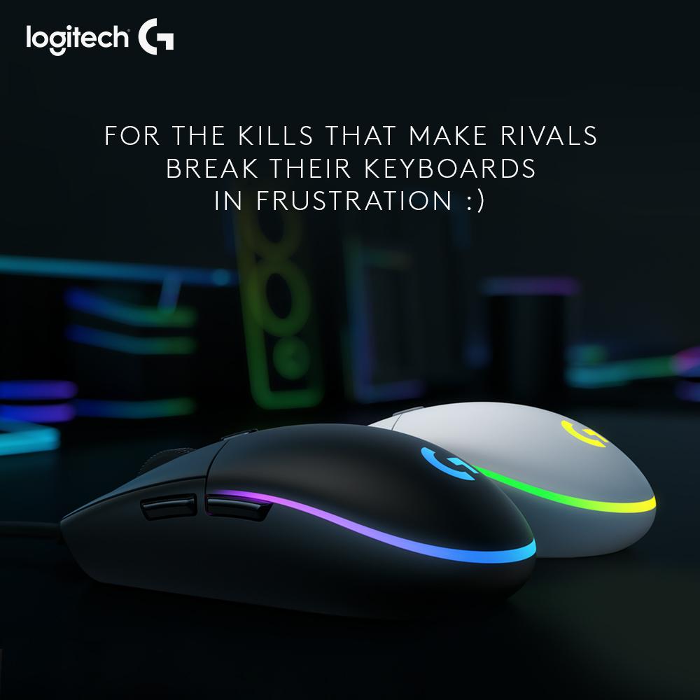 India_Logitech's tweet photo. When you’re up against pros you need to bring out the big guns. Say hello to Logitech G102 that has 200 ips speed and a whopping 25g acceleration. #G102 #LogitechG #Gaming Mouse https://t.co/B60iyLPmQv