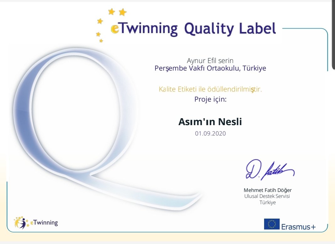 EfilAynur1's tweet photo. Güzel proje de yer almak ve ilk kalite etiketine bununla başlamak mutluluk verici.
#eTwinningKaliteEtiketi 
#eTwinningTurkiye 
#Bircankeles https://t.co/6oJ3mYweYX
