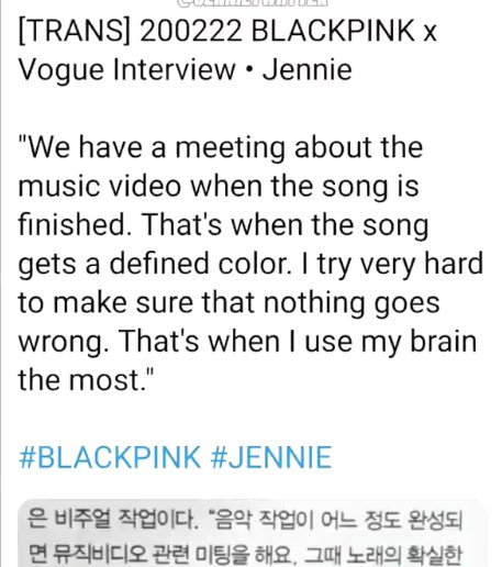 6. creativity is also one way to identify a leader, most of the leaders in many kpop groups either write, produce, and choreograph for the group as well. jennie is the most active member when it comes to creatively participating on their songs.
