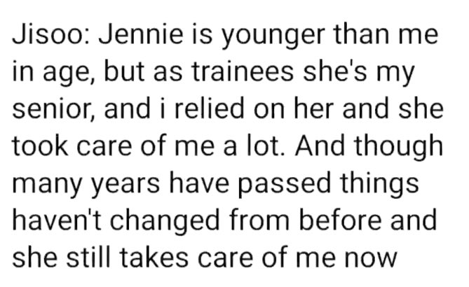 7. in order to be a leader, trust and faith from your members are important. the pinks have been very vocal about how they rely so much on jennie it shows how responsible and caring she is.
