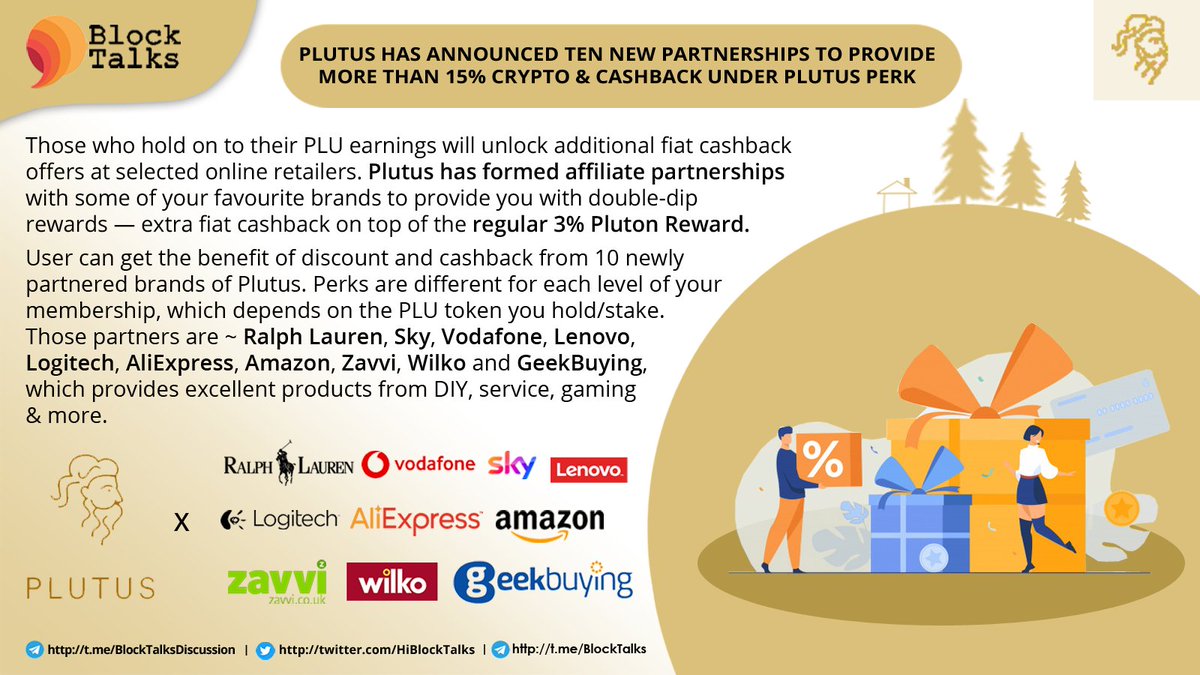 fourtisann's tweet photo. Plutus has announced ten new partnerships to provide more than 15% crypto &amp; cashback under Plutus Perk👇 https://t.co/jkB5AyrLNO https://t.co/VBStMjm9uo