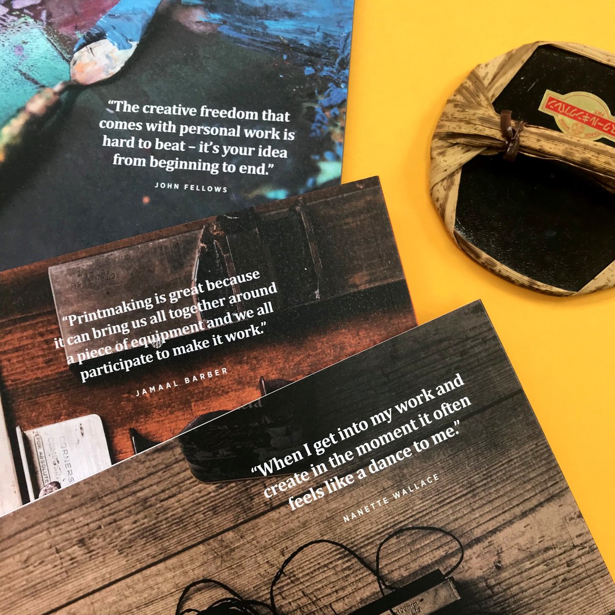 Happy to offer our three available back issues as a bundle - costing just £25 + shipping (£4 in the UK, £10 for the rest of the world), it’s packed full of inky insights and printmaking goodness. Visit  pressingmattersmag.com/shop/three-iss… for more details #printmaking