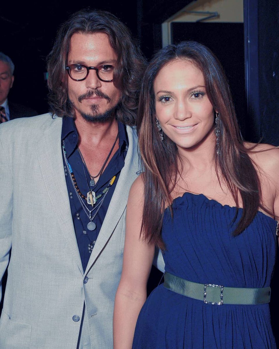 2006:  #JohnnyDepp accepts the 'Courage To Care' award from  #JenniferLopez (CHLA 2nd Noche de Ninos Gala)2010:  #Jlo "I've worked with a lot of hot leading men, but I'm desperate to get Johnny.Working with him would be out of this world."