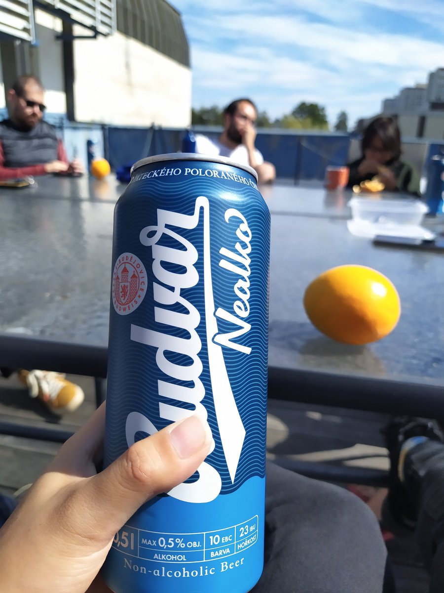 ShannonXing's tweet photo. I guess this would be the only place serve Budvar (non alcoholic though) during lunch in canteen #czechstyle, weekend is coming indeed.... https://t.co/2swXhqIso3