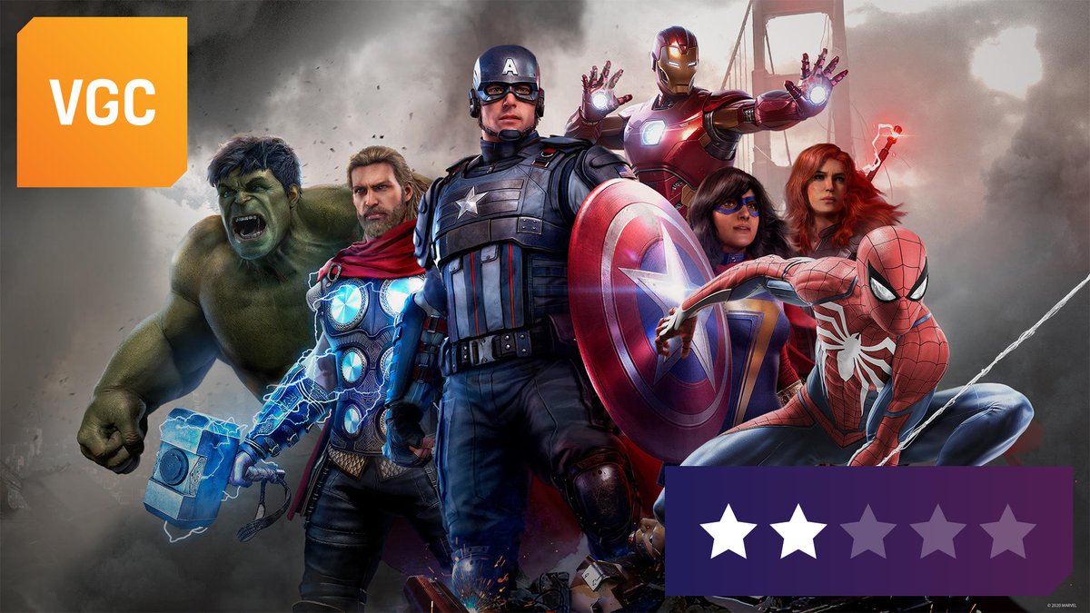 VGC_News's tweet photo. Review: Marvel’s Avengers forces the world’s mightiest heroes on a tedious grind, writes @JonBailes3.

💬 "In the end, it feels like more care has gone into the game’s economy than its experience."

➡️ https://t.co/4uycwY0K76 https://t.co/BQ1E3HD3hN