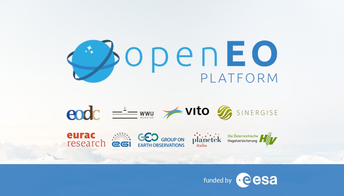 @ESA's openEO platform project was successfully kicked off yesterday, with full support from over 20 colleagues from the consortium partners @WWU_Muenster <a href="/VITO_RS_/">VITO Remote Sensing</a> <a href="/sinergise/">Sinergise</a> <a href="/EURAC/">Eurac Research</a> <a href="/EGI_eInfra/">EGI</a> <a href="/GEOSEC2025/">Group on Earth Observations</a> <a href="/planetek/">Planetek Italia</a> and the Austrian Hail Insurance.