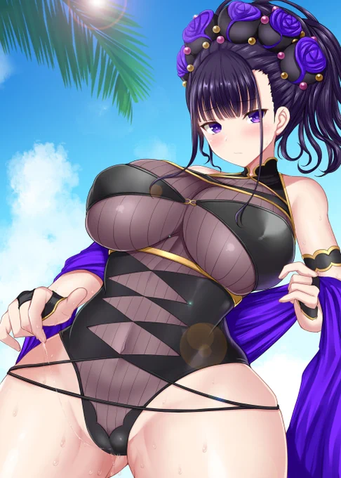水着紫式部えっちすぎる 