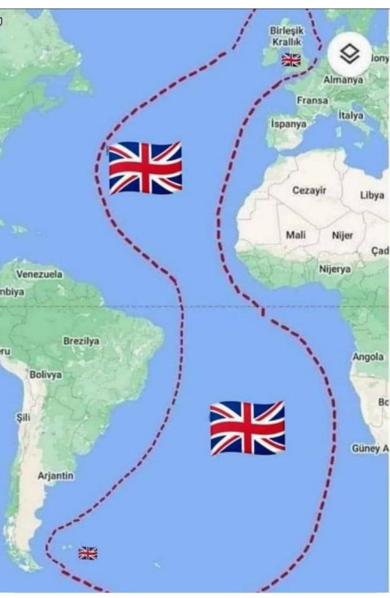 Yunan iddiaları üzerinden gidilirse, İngiltere MEB'i...
Atlantik Okyanusu İngiltere’nin olmalı😁