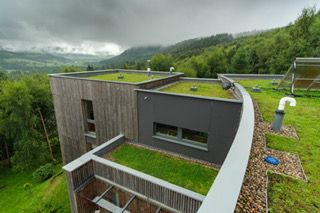 Interim inspection carried out at this <a href="/ikopolymeric/">IKO Polymeric</a> project in the Scottish Borders, where we installed a Spectraplan TPE system. This brown roof was installed in 2012 and blends beautifully into its surroundings #brownroof #singleply #biodiverse