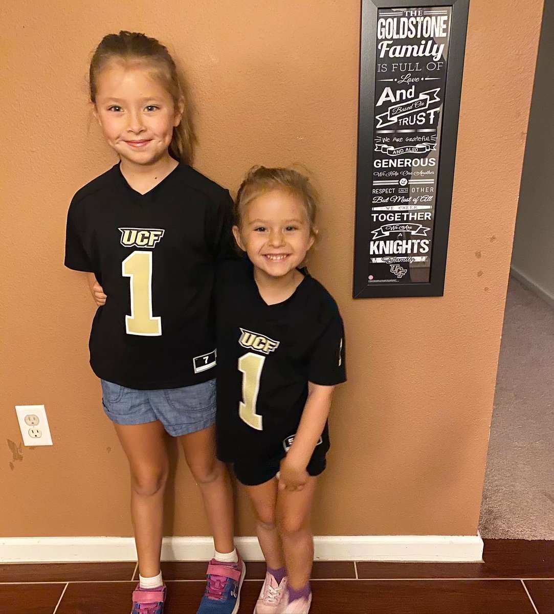 It’s been a great first week back at <a href="/ChampionElBears/">Champion Elementary</a> for my girls! Thank you for doing everything you can to keep us safe! ❤️

Ending the week showing our love for <a href="/UCF_Football/">UCF Football</a> on spirit day! 🖤💛