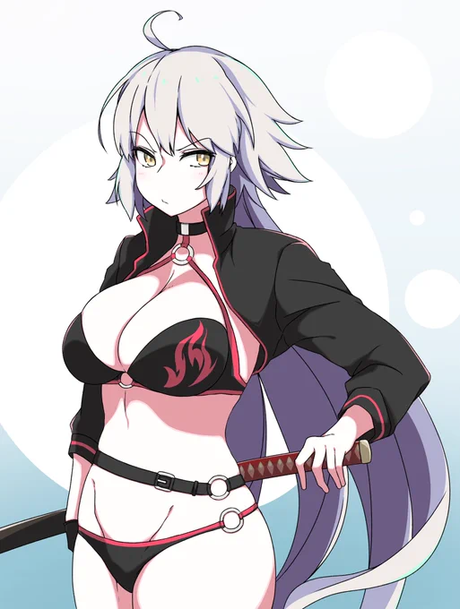 ホントに邪ンヌの水着が眩しい気温ですね。
#FGO 
#FateGO 