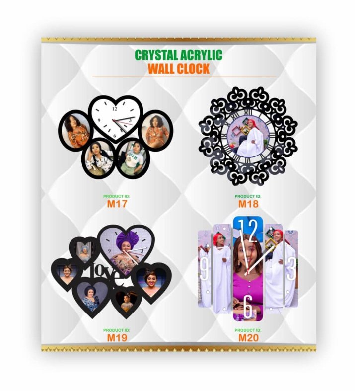 jaypro_photos's tweet photo. Crystal Acrylic Wall clock..... still on the promor level...... jaypro prompt delivery ..... best photo brand plug.....#photography #PHOTOS #photobrand #jaypro brand it. https://t.co/8WSMT7hfaS