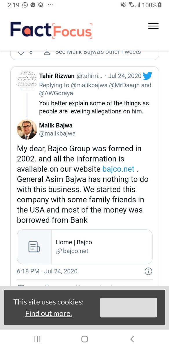 Has not offered any documents to back this claim, and neither has he explained what was secured to obtain financial facilities and bank loans which were 811 times more than the invested amount. About his sons, he says they are employed by their uncles. One of their uncles said: