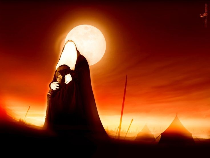 ZaighamAbbas514's tweet photo. In the barren land of Karbala Zainab binte Ali س was alone seeing the martyred bodies of her brothers and son, sitting with the orphans and widows of martyrs 
#WhoIsZainab https://t.co/h1gLQUpTg7