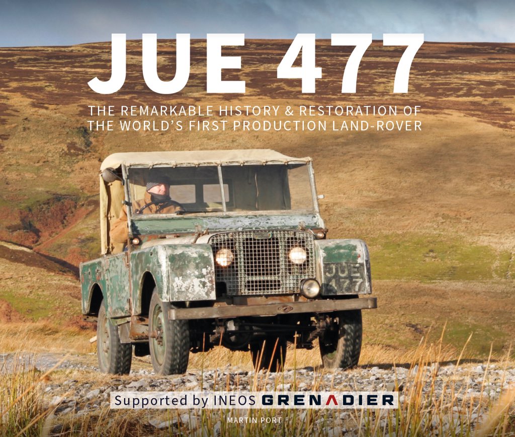 Martinport's tweet photo. And there we have it. The amazing patina restoration of the first production Land-Rover has been revealed and with it, my book that covers the entire process and history.  #jue477 #landrover #860001 #concoursofelegance @PorterPress https://t.co/meTq3N4Ch3