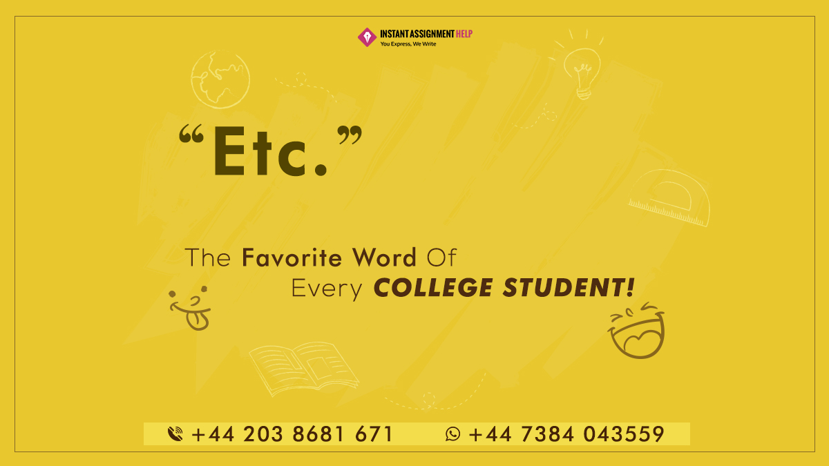 IAH_Assignment's tweet photo. 'Etc.' is the favourite word of every college student. Get your assignments expert touch. Message to book now! 

Link: https://t.co/DbNGTkQOj6

Contact Us: +44 203 8681 671

#assignment #writingtips #assignmenthelper #assignmenttips #thesis #studentproblem #studentstruggles https://t.co/b0jVpx7xPX