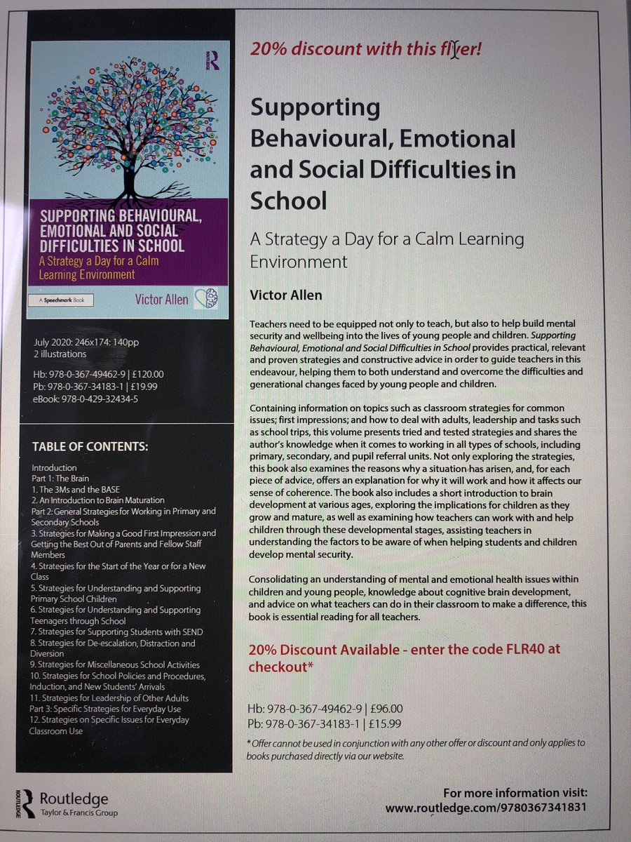 victormirrordt's tweet photo. My latest book which will go a long way to providing practical strategies to meet the many issues faced within school 👍please feel free to use the flyer within your schools 👍#Mentalsecurity https://t.co/CPp57uu5bu